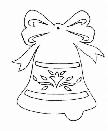 Трафареты на новый год колокольчики