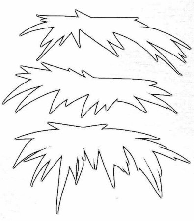 Трафареты на окна новогодние еловые ветки