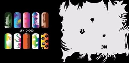 Трафареты для аэрографии , Nail Art