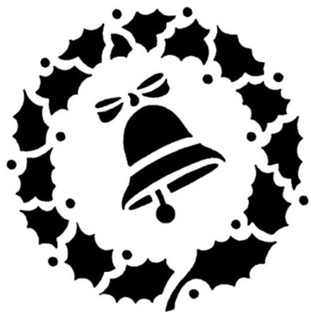 Новогодние трафареты на ок