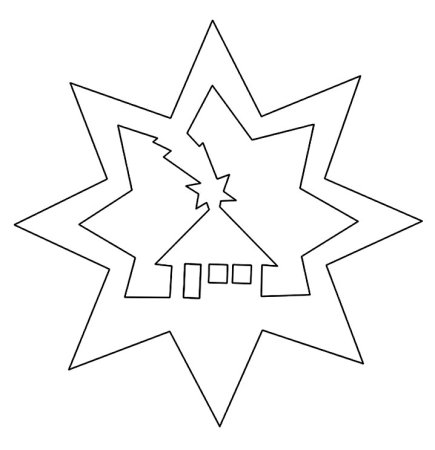 Трафарет звезды