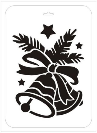 Трафареты для рисования на стекле новогодние