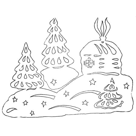 Вытынанки новогодние