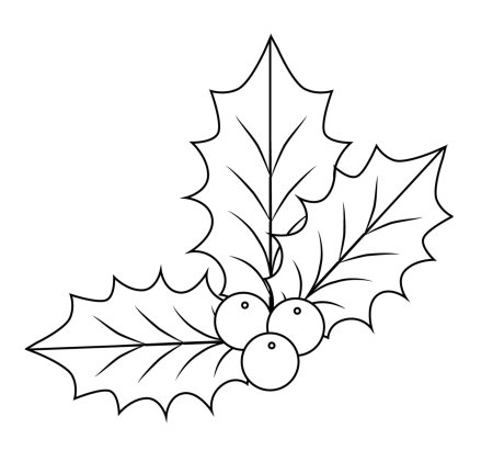 Раскраска новогодние цветы