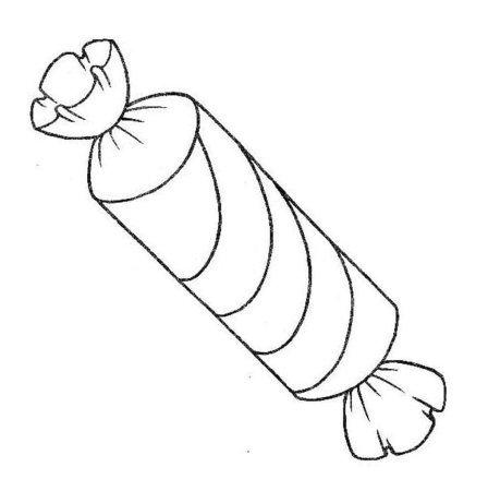 Новогодний леденец раскраска