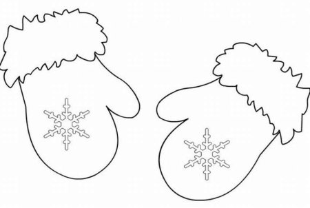 Трафарет рукавички для вырезания