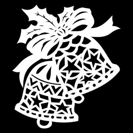 Новогодние трафареты на окна для вырезания