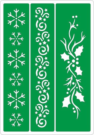 Трафаретный бордюр