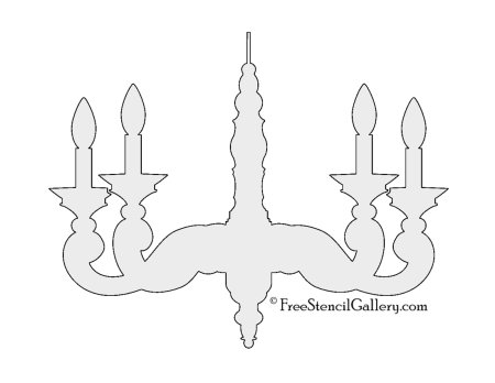 Трафарет люстра