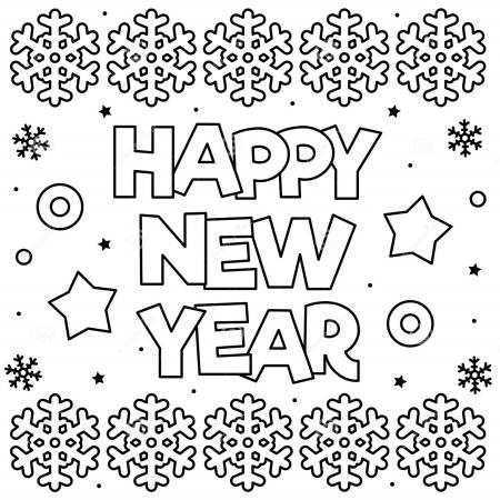 Трафарет Happy New year