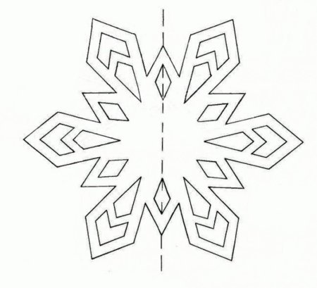 Трафарет «снежинки»