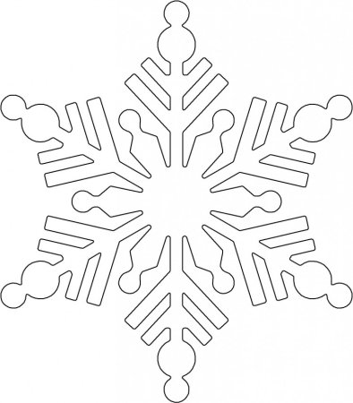 Макет снежинки