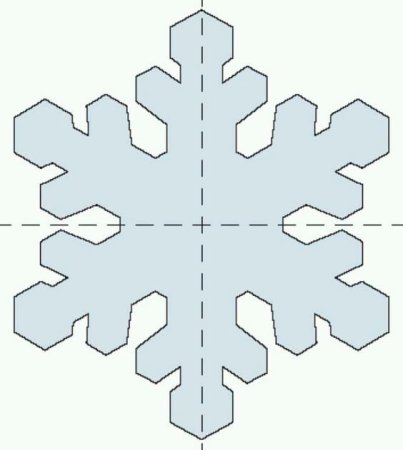 Лекало снежинок