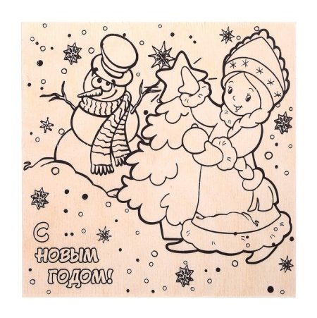 Новогодние рисунки для выжигания