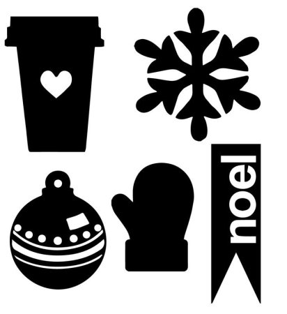 Трафарет "новогодний"