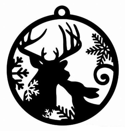 Новогодние силуэты на окна