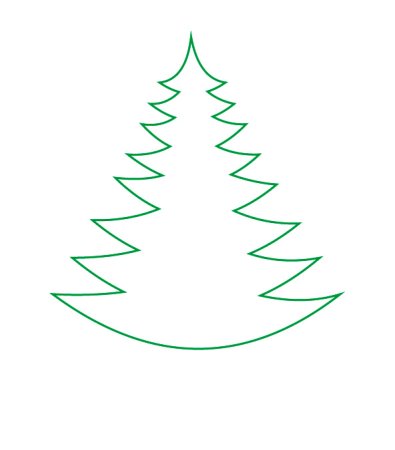 Елка карандашом