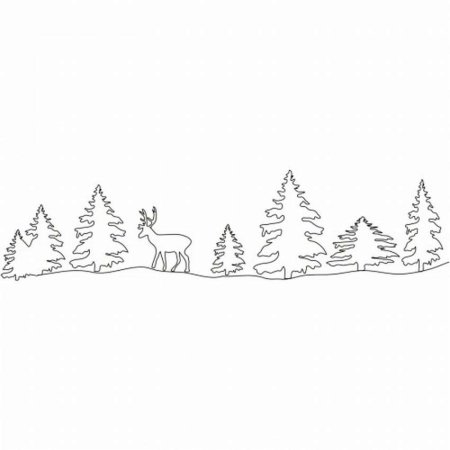 Сугробы трафарет