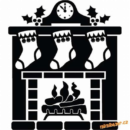 Вытынанки на окна новогодние часы