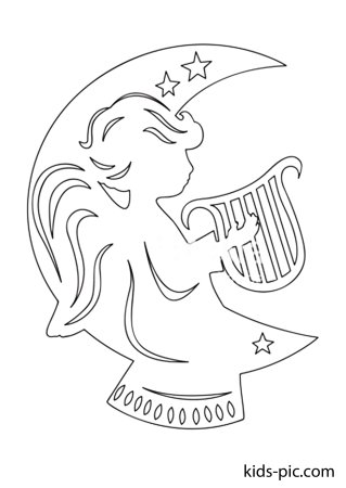 Вытынанки ангелочки
