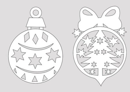 Трафарет на окно новый год