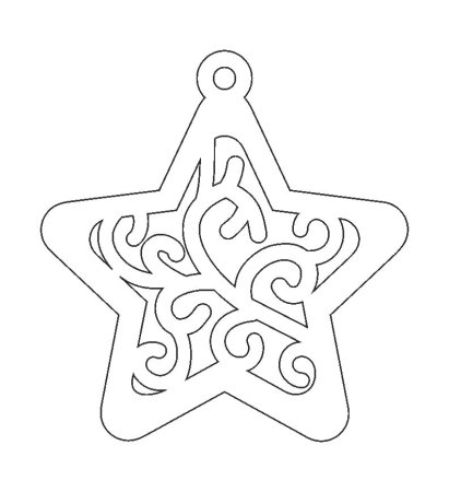 Трафареты новогодних игрушек из фанеры