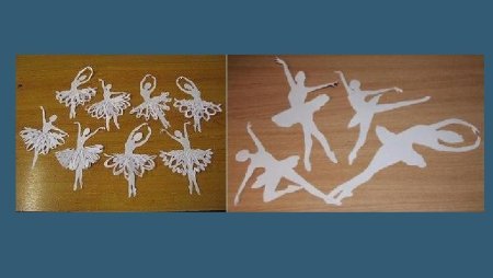 Юбка для снежинки балеринки из бумаги