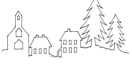 Украшения на окна домики