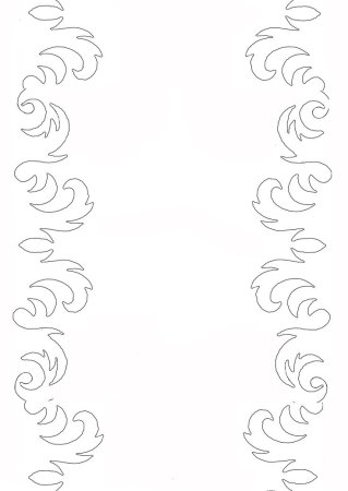 Трафареты на окна уголки