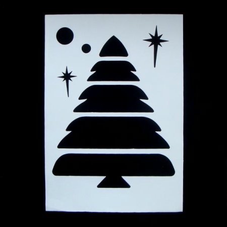 Трафареты на окна для снега спрея