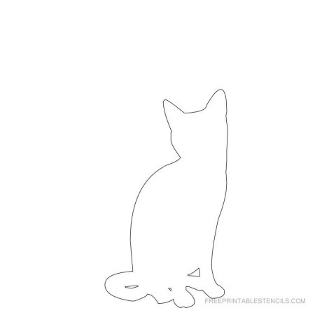 Силуэты кошек на стену
