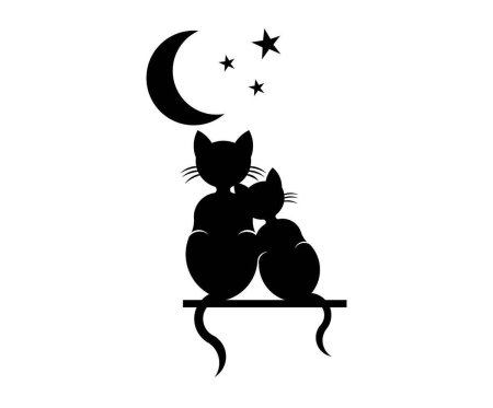 Новогодние украшения на окна коты