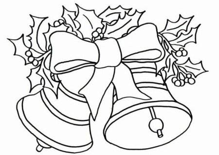 Рождественские колокольчики раскраска