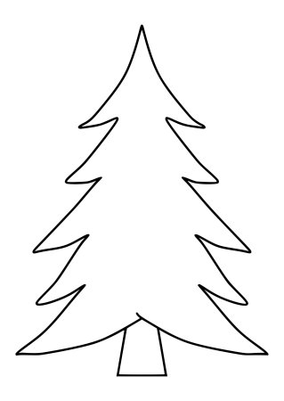 Елка раскраска