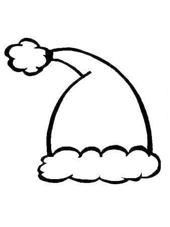 Новогодняя шапка трафарет