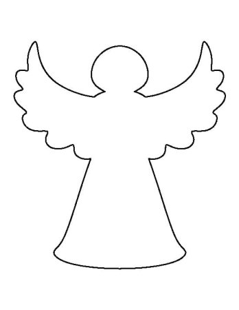 Трафарет ангела