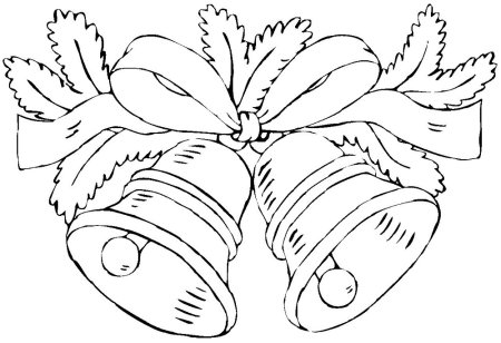 Рождественские колокольчики раскраска