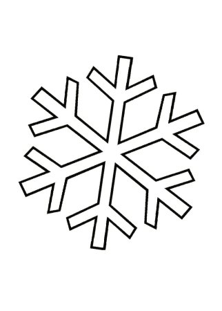Снежинка раскраска