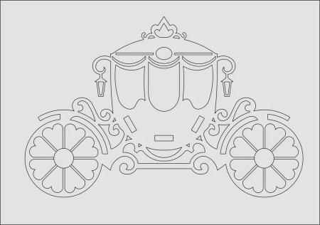 Карета трафарет