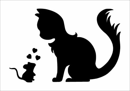 Силуэт кошки