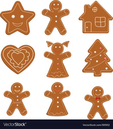 Пряничный человечек шаблон