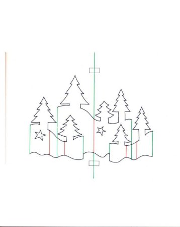Киригами схемы для начинающих