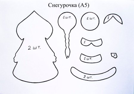 Дед Мороз из фоамирана выкройки