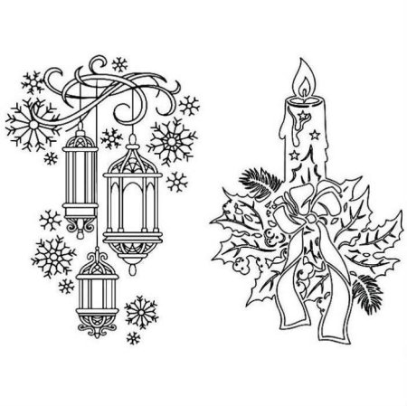 Новогодние украшения на окна трафареты