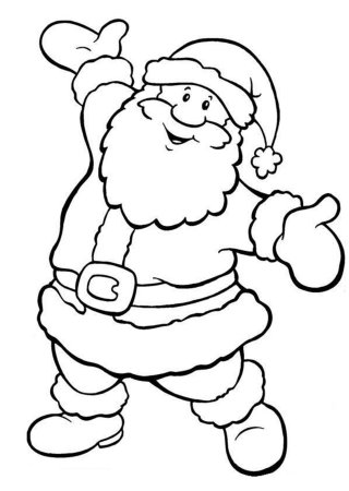 Santa Claus разукрашка