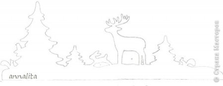 Трафареты на окна новогодние сугробы