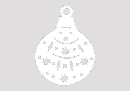 Трафареты новогодних игрушек