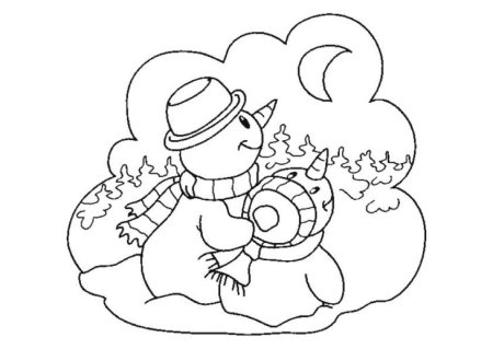 Новогодняя раскраска