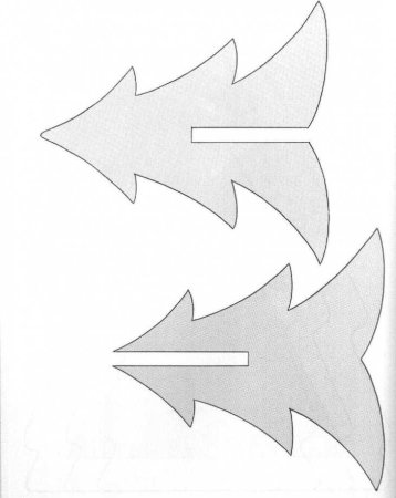 Трафарет елочки для выпиливания