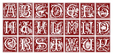 Буквы с орнаментом